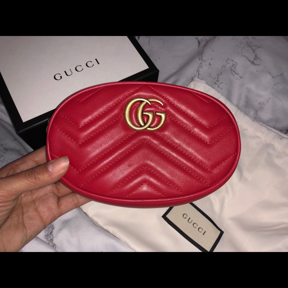 Brand new red Gucci belt bag